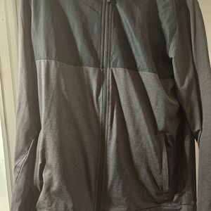 Men's Black and Gray Lightweight Jacket Size M